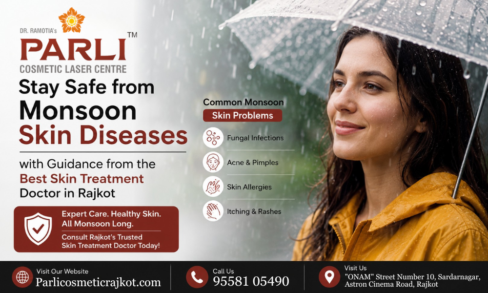 Stay Safe from Monsoon Skin Diseases with Guidance from the Best Skin Treatment Doctor in Rajkot