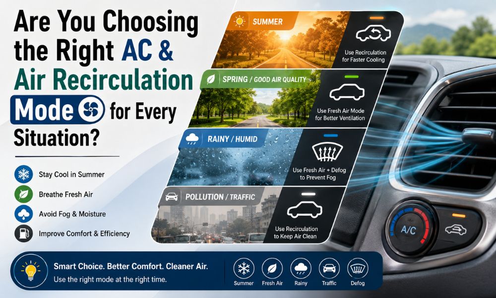 Are You Choosing the Right AC & Air Recirculation Mode for Every Situation