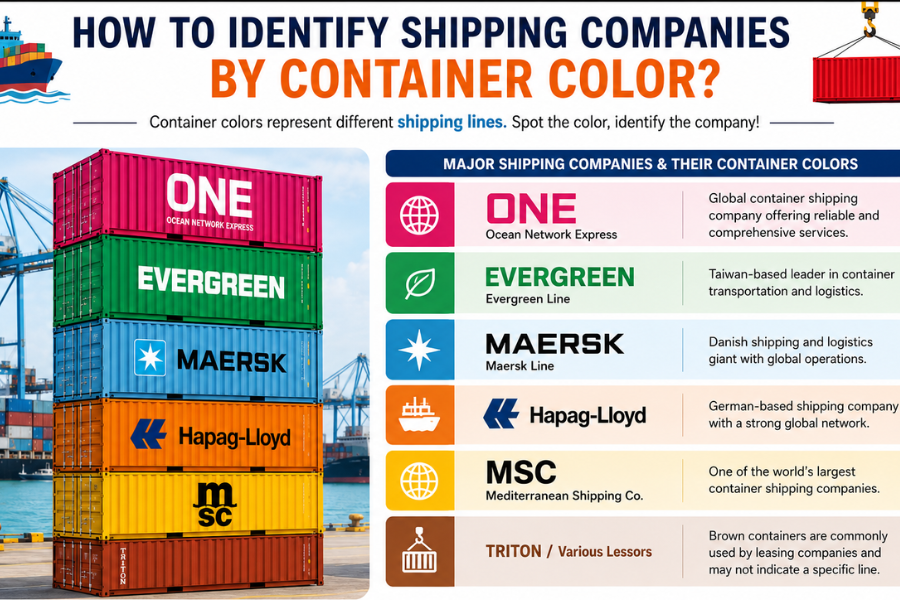 How to Identify Shipping Companies by Container Color A Complete Guide to Global Shipping Containers
