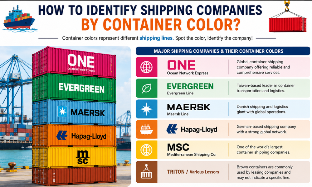How to Identify Shipping Companies by Container Color A Complete Guide to Global Shipping Containers