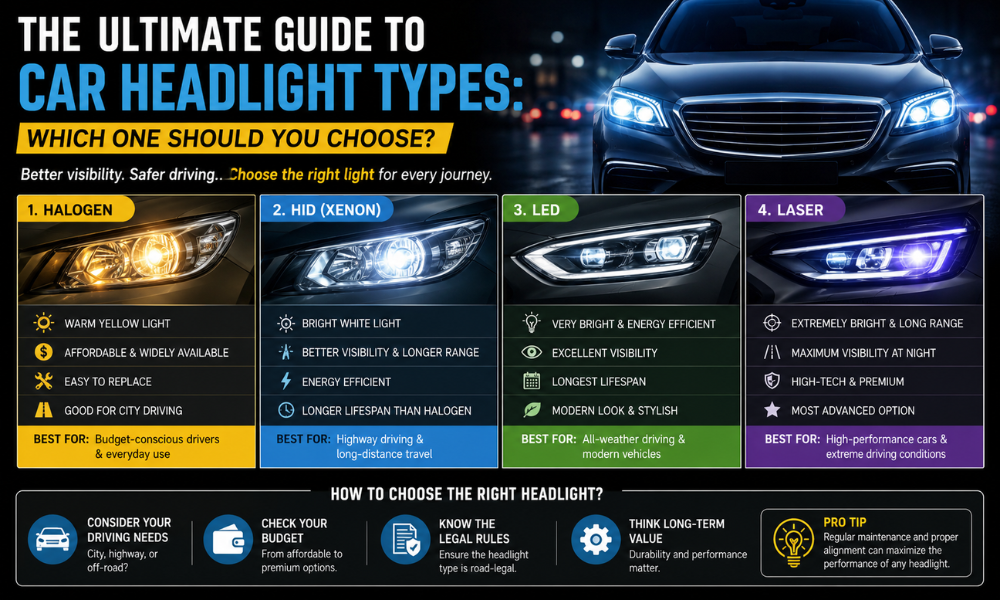 The Ultimate Guide to Car Headlight Types Which One Should You Choose