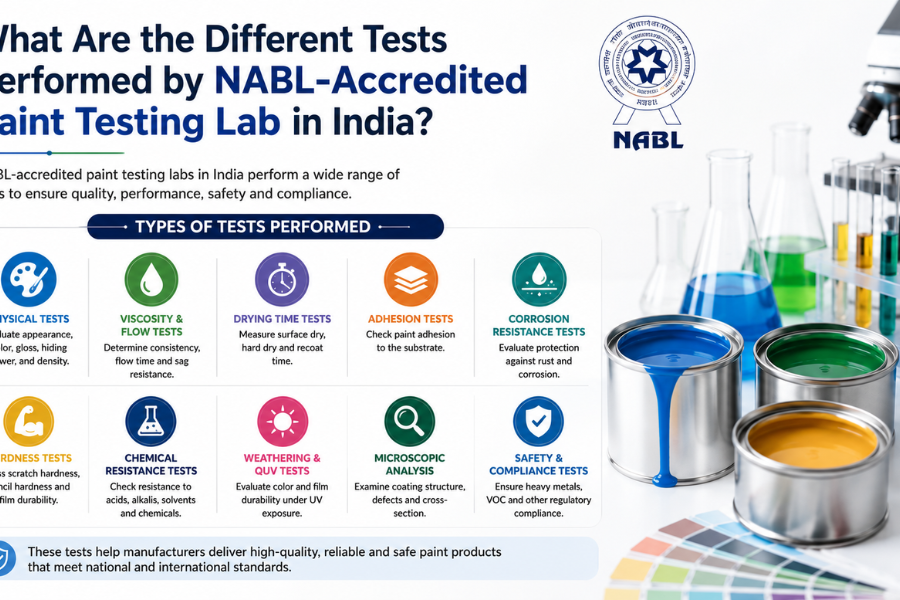 What Are the Different Tests Performed by NABL-Accredited Paint Testing Lab in India