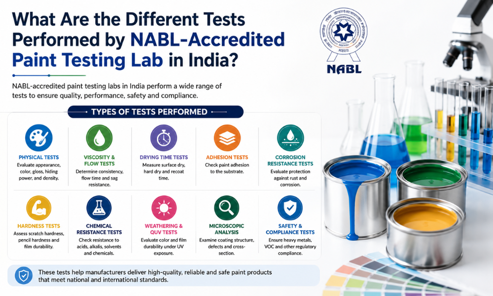 What Are the Different Tests Performed by NABL-Accredited Paint Testing Lab in India