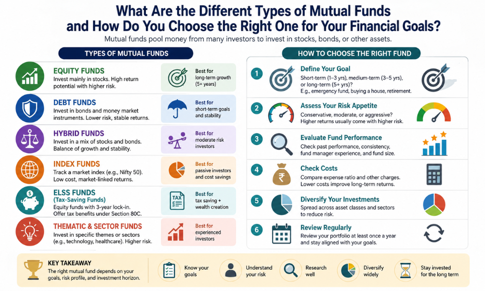 What Are the Different Types of Mutual Funds and How Do You Choose the Right One for Your Financial Goals