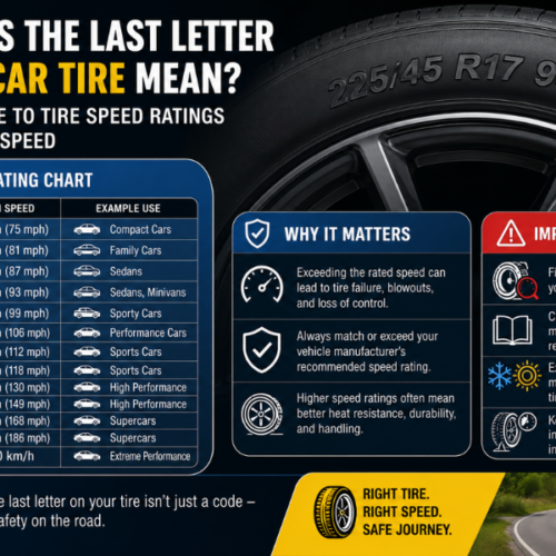 What Does the Last Letter on Your Car Tire Mean A Complete Guide to Tire Speed Ratings & Maximum Safe Speed