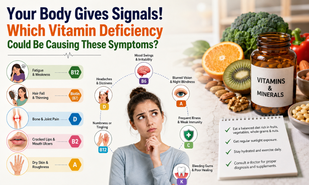 Your Body Gives Signals! Which Vitamin Deficiency Could Be Causing These Symptoms?